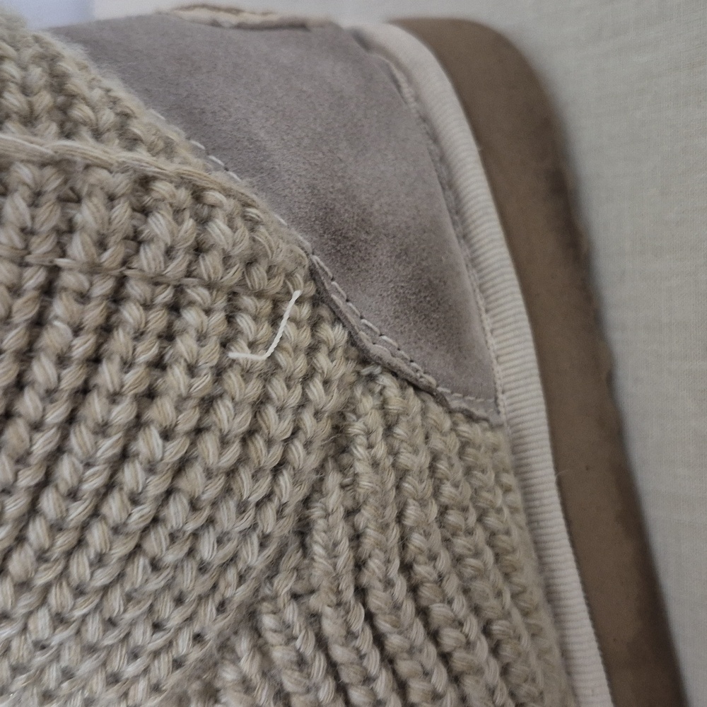 UGG Women's Beige Knit Button Boots - Picture 4 of 15